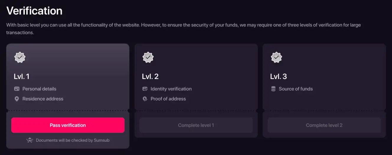CHEXX Help Center KYC section showing verification guidance